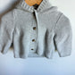 Grey Knit Hood Sweater / 18-24m