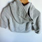 Grey Knit Hood Sweater / 18-24m