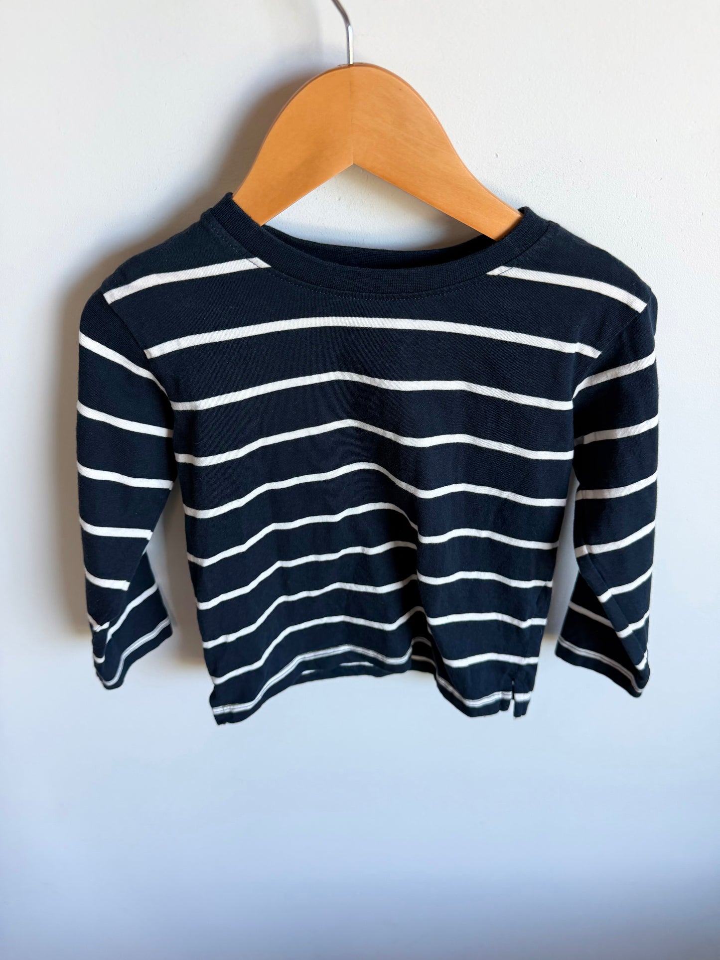 Zara Navy Striped Long Sleeve / 2-3T