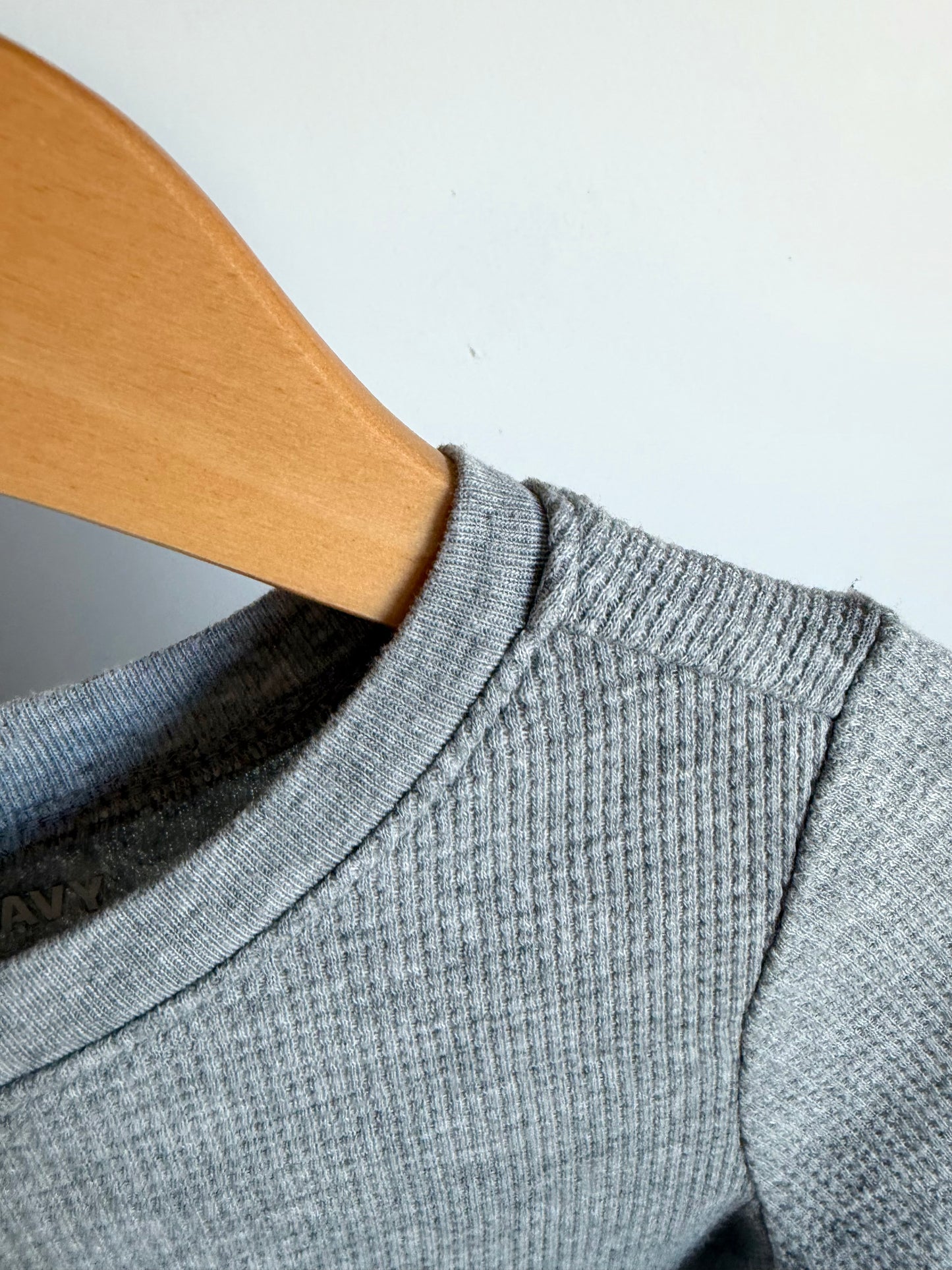 Grey Waffle Long Sleeve / 2-3T