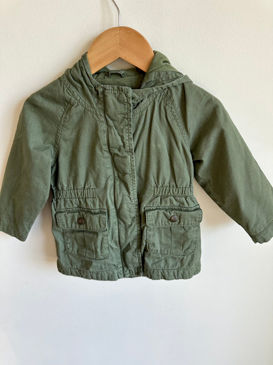 Green Hood Jacket / 18-24m