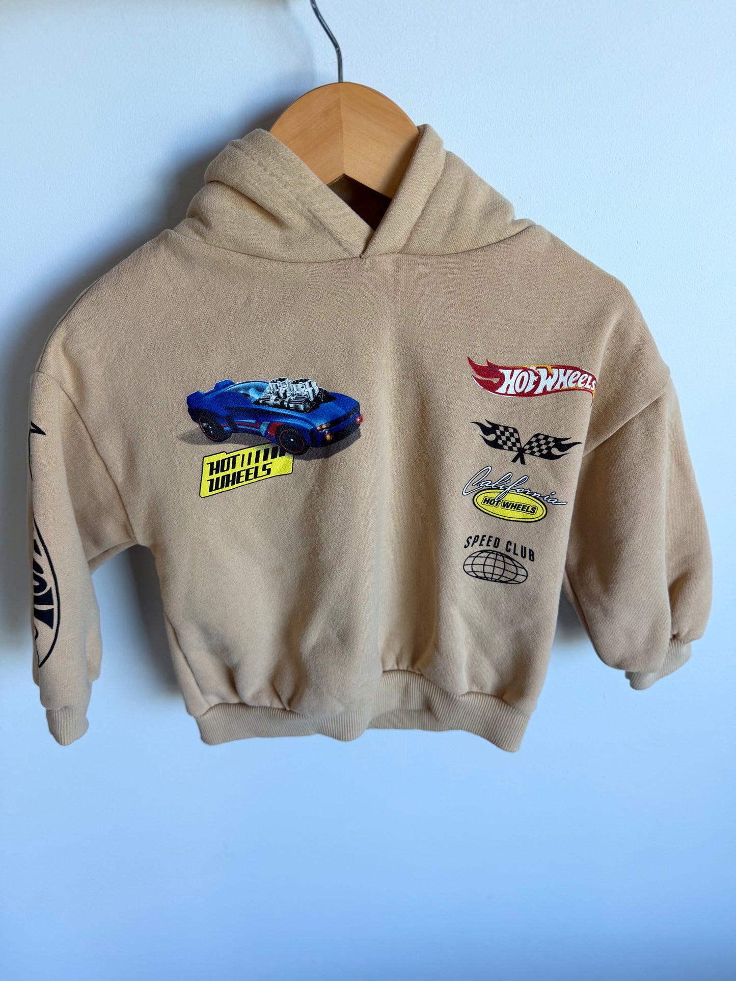 Zara Hot Wheels Tan Hoodie / 2T