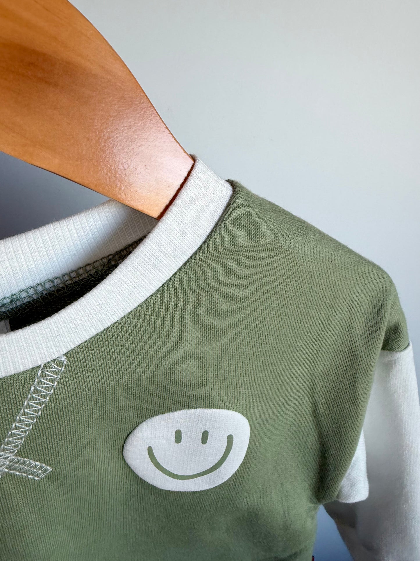 Sage Smiley Long Sleeve / 18-24m