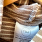 TBA Brown Stripe Bamboo Hoodie / 6-12m