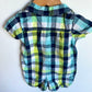 Plaid Collared Button Romper / 12-18m