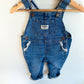 OshKosh Floral Cuff Overalls / 9m