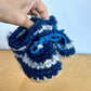 Blue Handmade Slippers / Size 4 Infant?