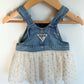 OshKosh White Tulle Heart Overall Dress / 9m