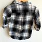 Black + White Plaid Top / 18-24m