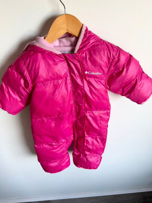 Columbia Pink Bunting Suit / 3-6m