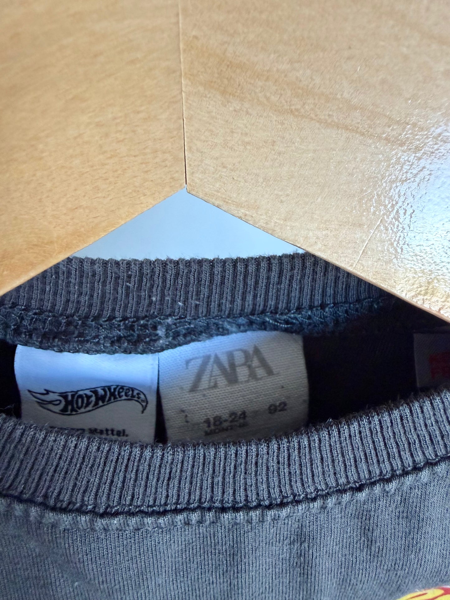 Zara Grey Hot Wheels Long Sleeve / 18-24m