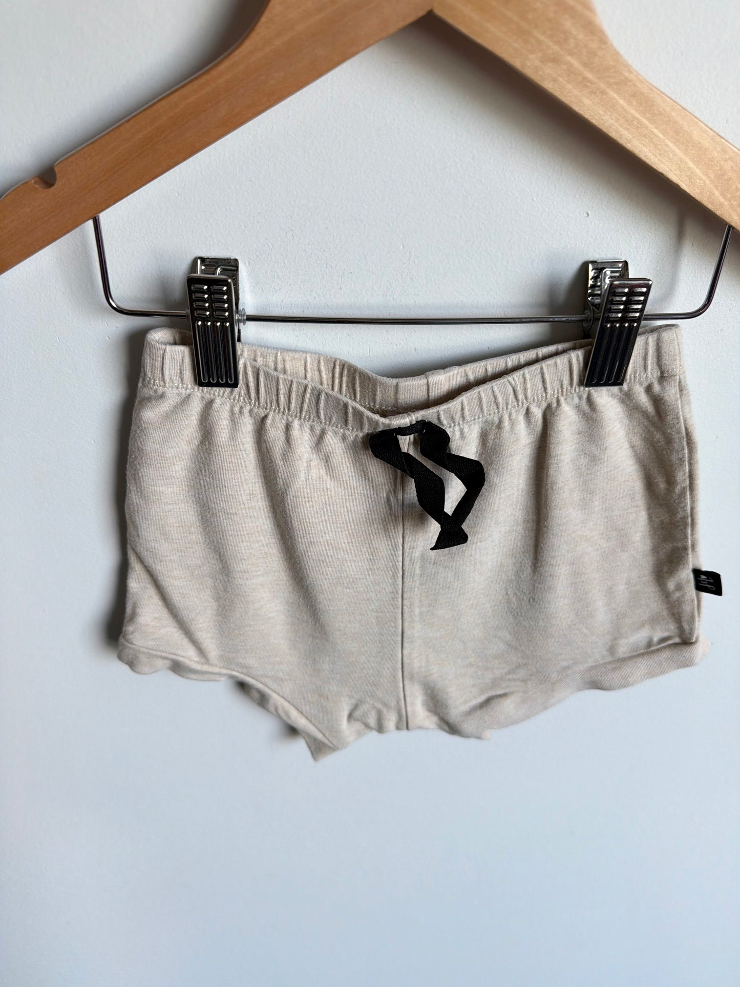 Jax + Lennon Cream Bamboo Shorties / 4-5T