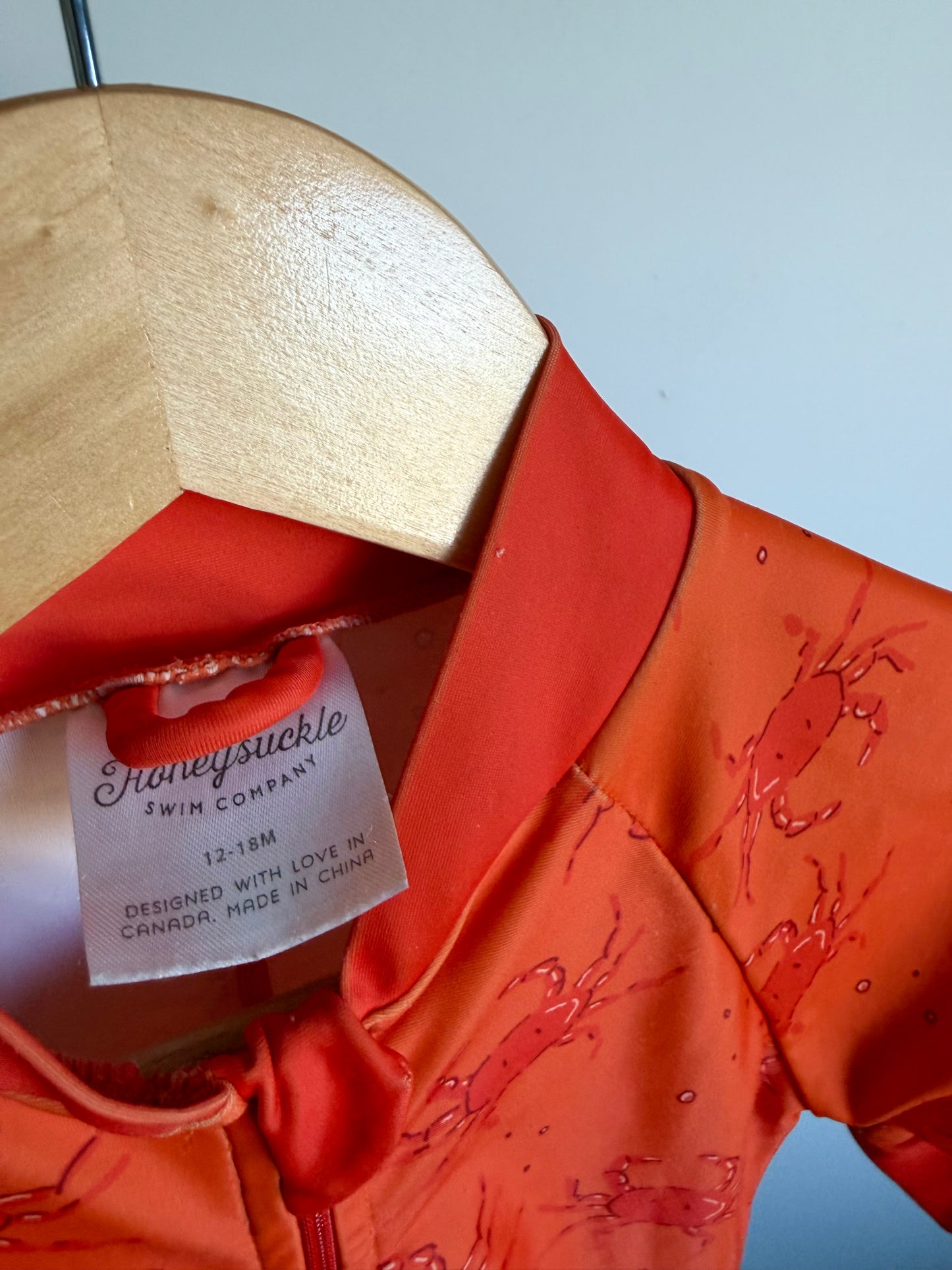 Honeysuckle Crab Swimsuit (PLAY) / 12-18m