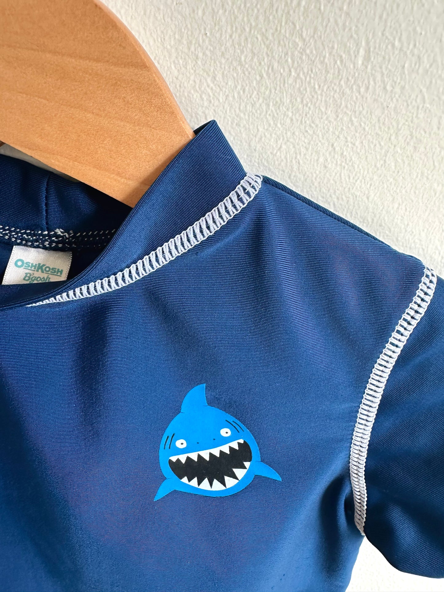 Blue Shark Swim Top / 6-9m