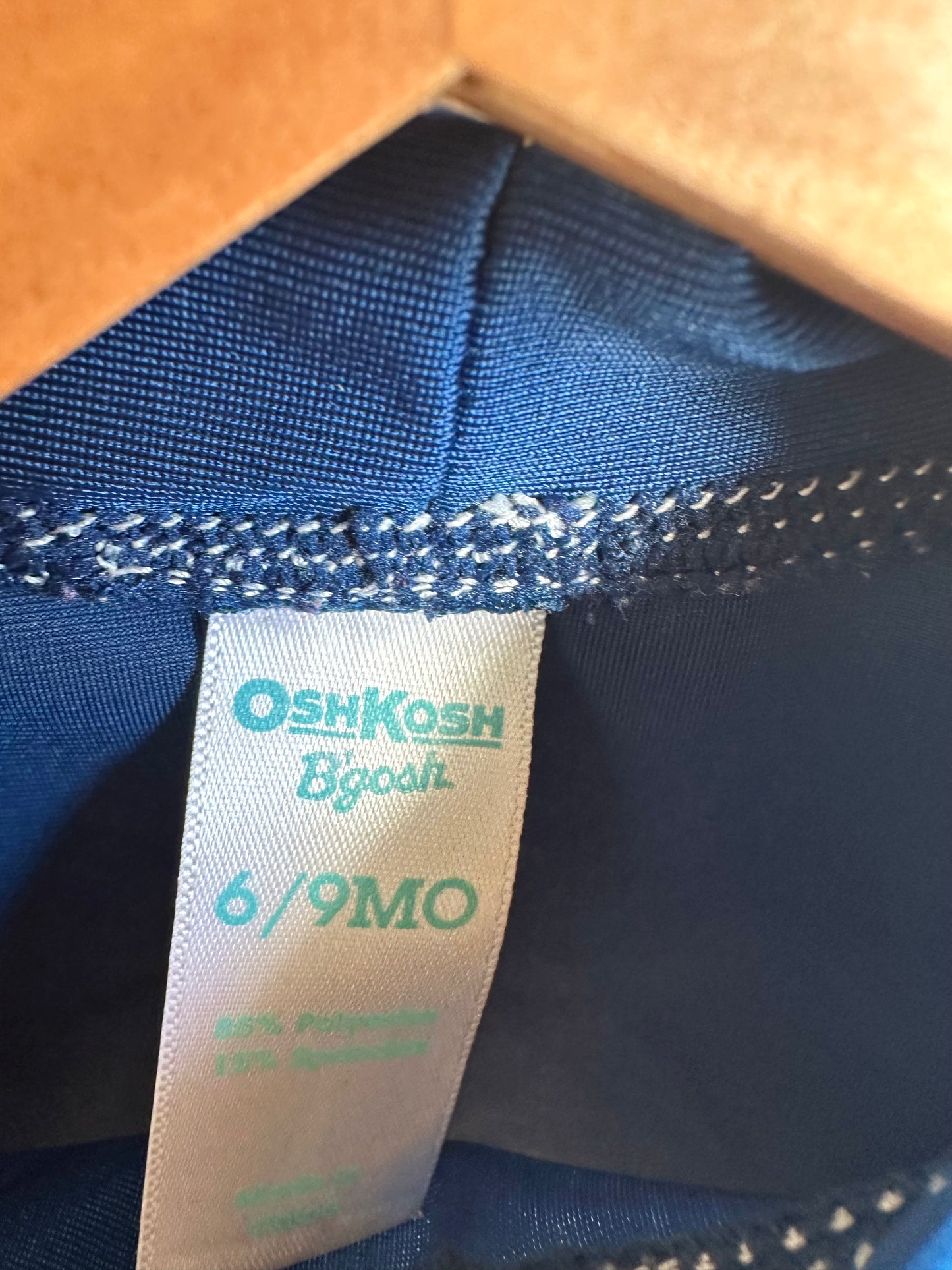 Blue Shark Swim Top / 6-9m