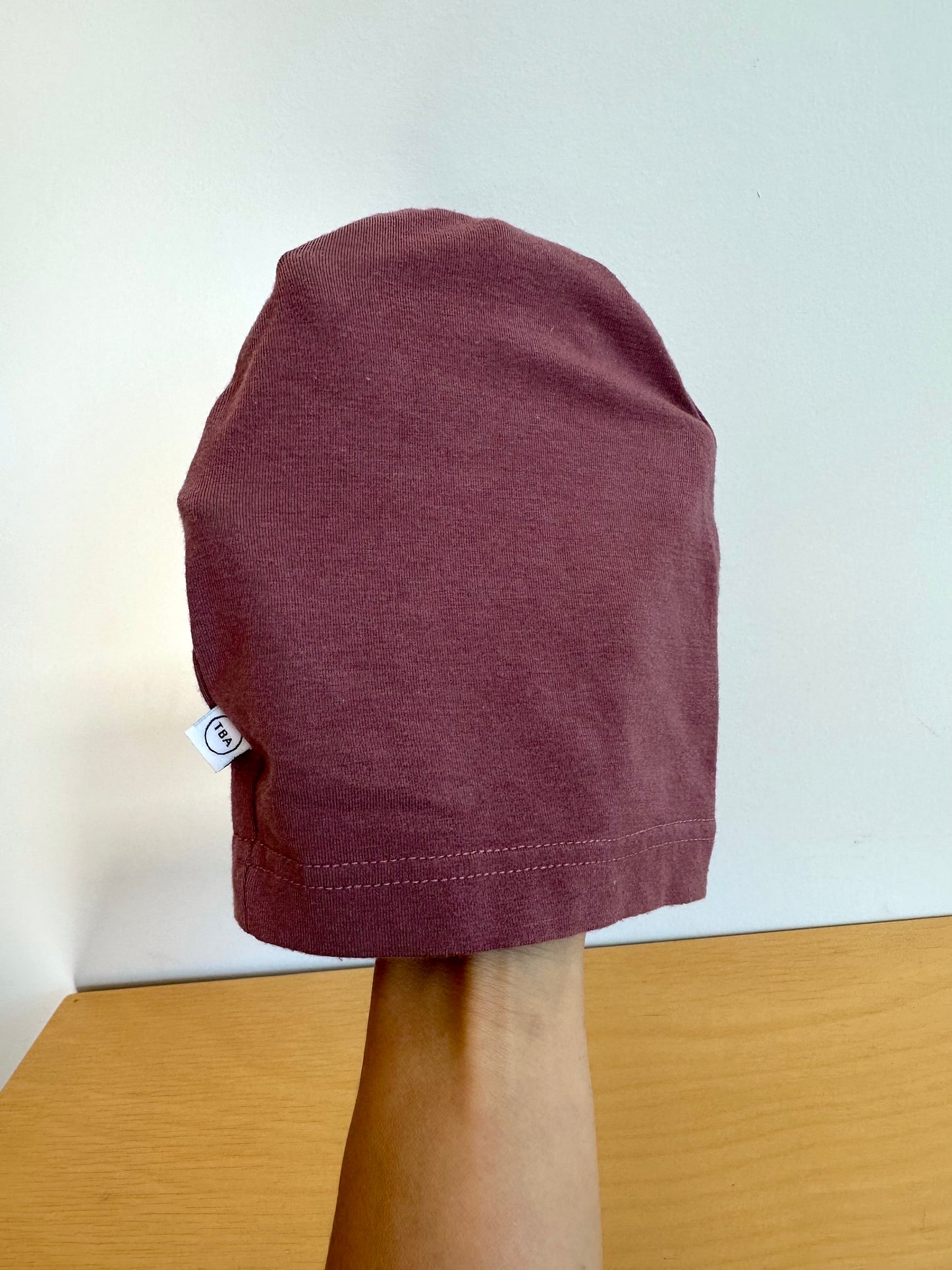 TBA Bamboo Plum Beanie / 6m