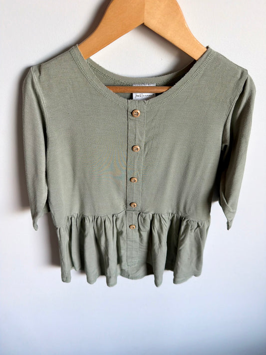 Jax + Lennon Sage Bamboo Top (PLAY) / 4-5T