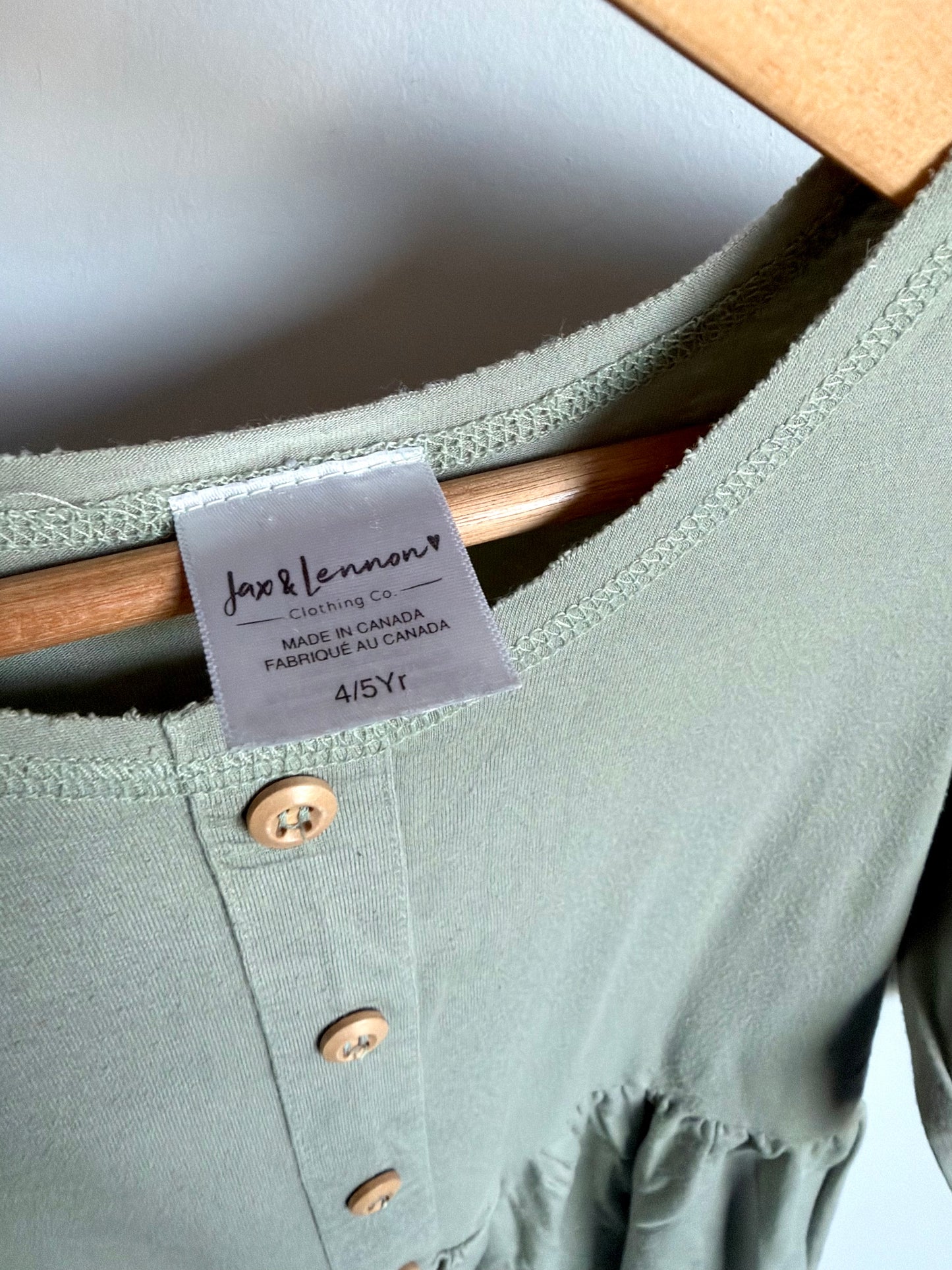 Jax + Lennon Sage Bamboo Top (PLAY) / 4-5T