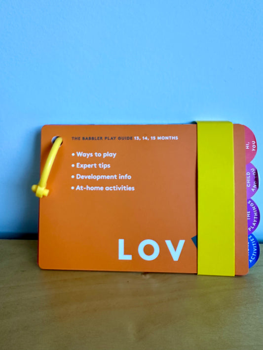 Lovevery "The Babbler" Play Guide Book / 13-15 months