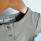 H&M Sage Ribbed T-shirt / 12-18m