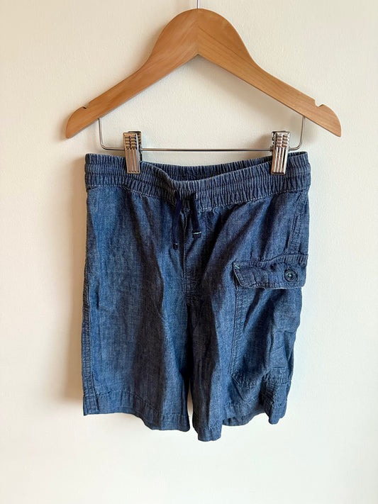 Chambray Shorts with Side Pocket / 7-8 years (m)