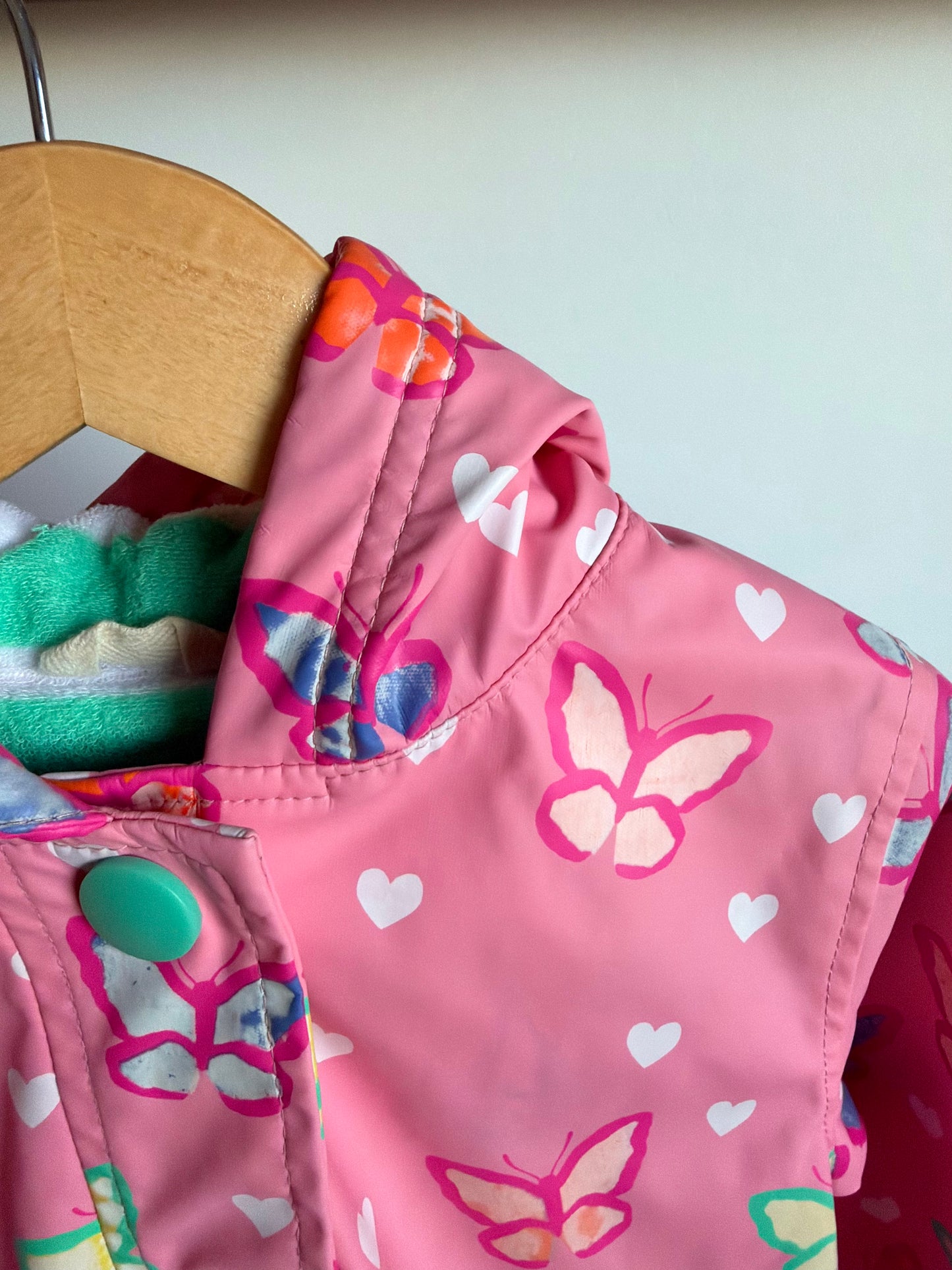 Hatley Pink Butterfly Jacket / 3-4T