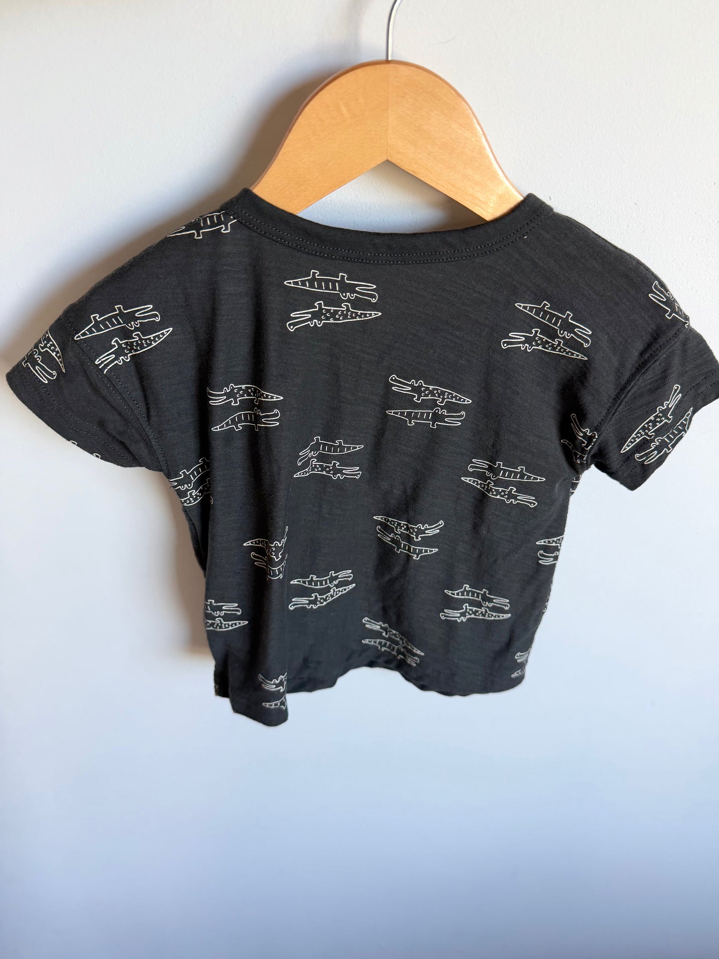 Charcoal Grey Crocodile T-shirt / 18m