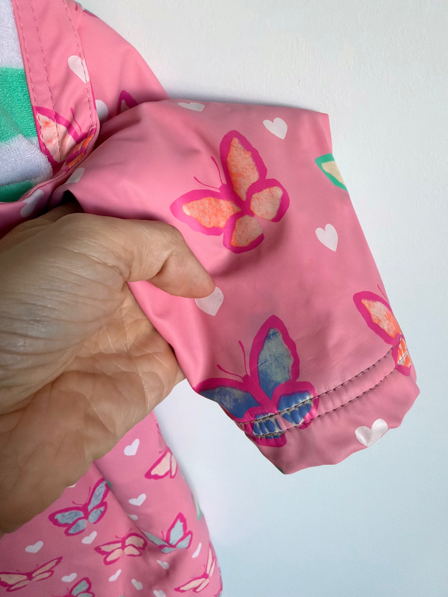 Hatley Pink Butterfly Jacket / 3-4T