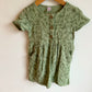 Sage Flower Outline Dress / 4T