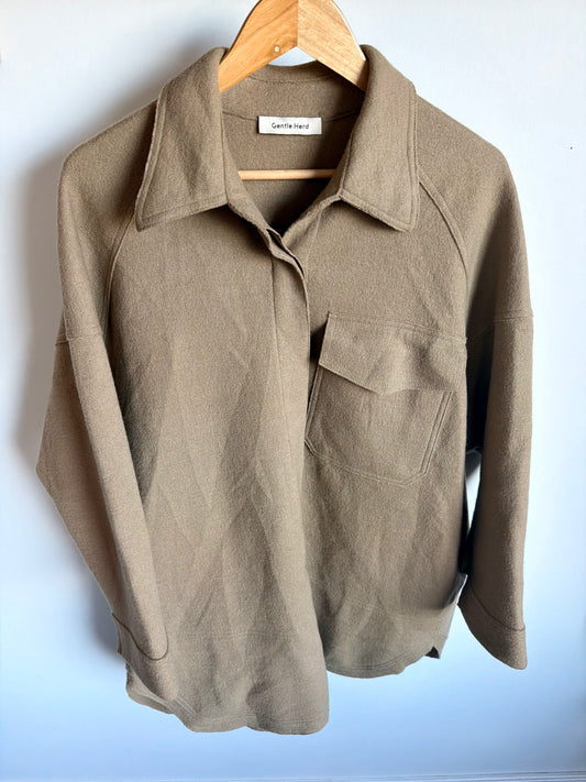 Wool Tan Adult Jacket / Large