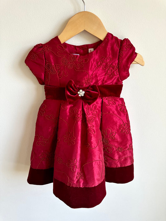 Formal Deep Red Dress / 6-18m