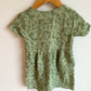 Sage Flower Outline Dress / 4T