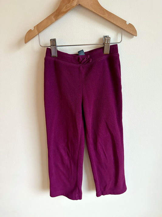 Maroon Fleece Pants / 4T