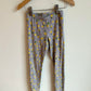 Yellow Flower Print Leggings / 8 years