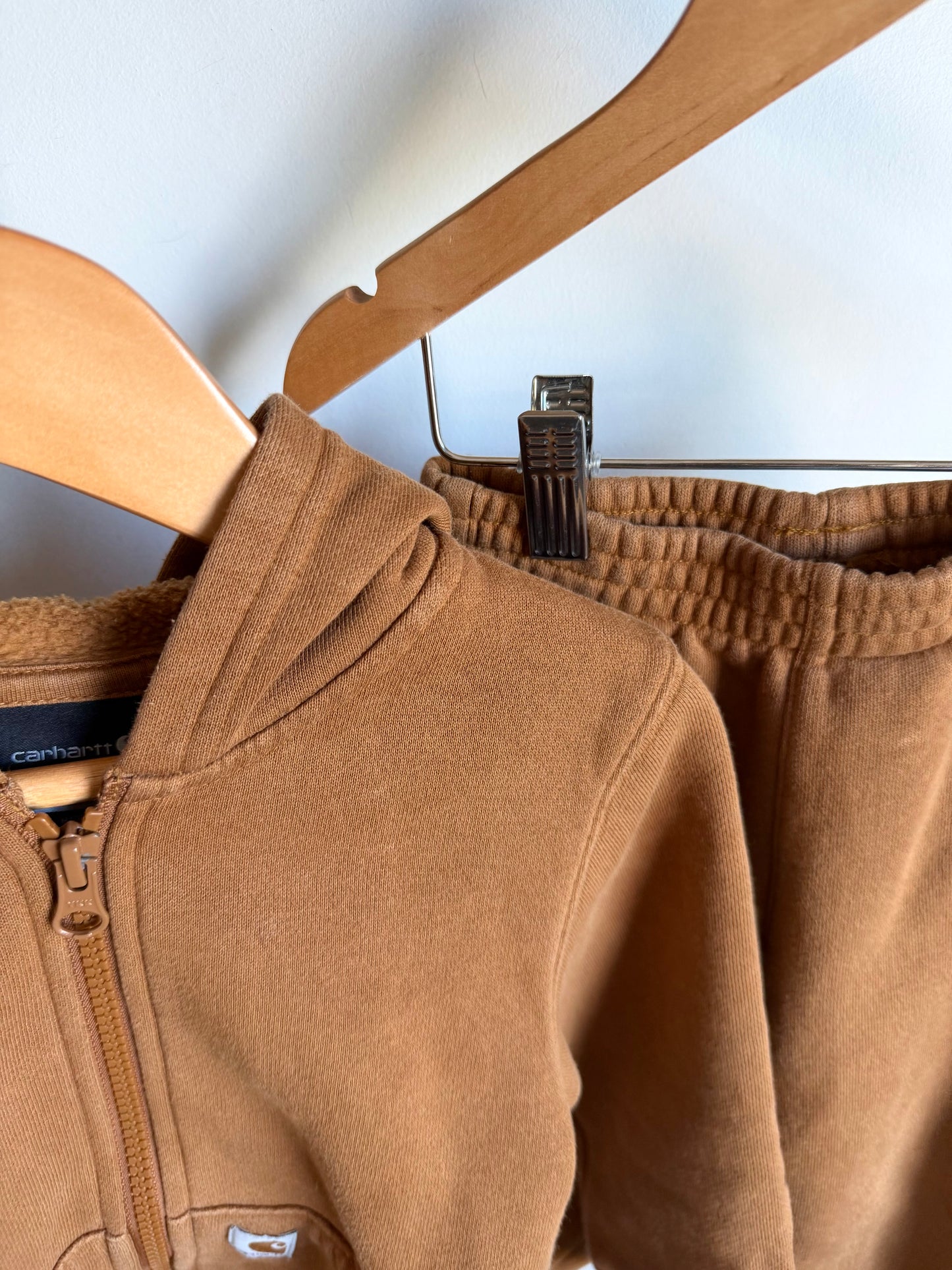 Carhartt Tan Hoodie + Joggers Set / 2T