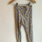 Yellow Flower Print Leggings / 8 years