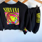 Zara Nirvana Boxy Crewneck + Joggers Set (PLAY) / 2T