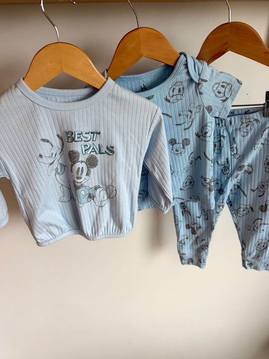 Mickey Best Pals Top, T-Shirt + Pants Set / 18m