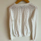 Eyelet White Cardigan / 7-8 years (m)