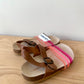 Brown + Pink Sandals (With Tags)/ Size 7 Toddler