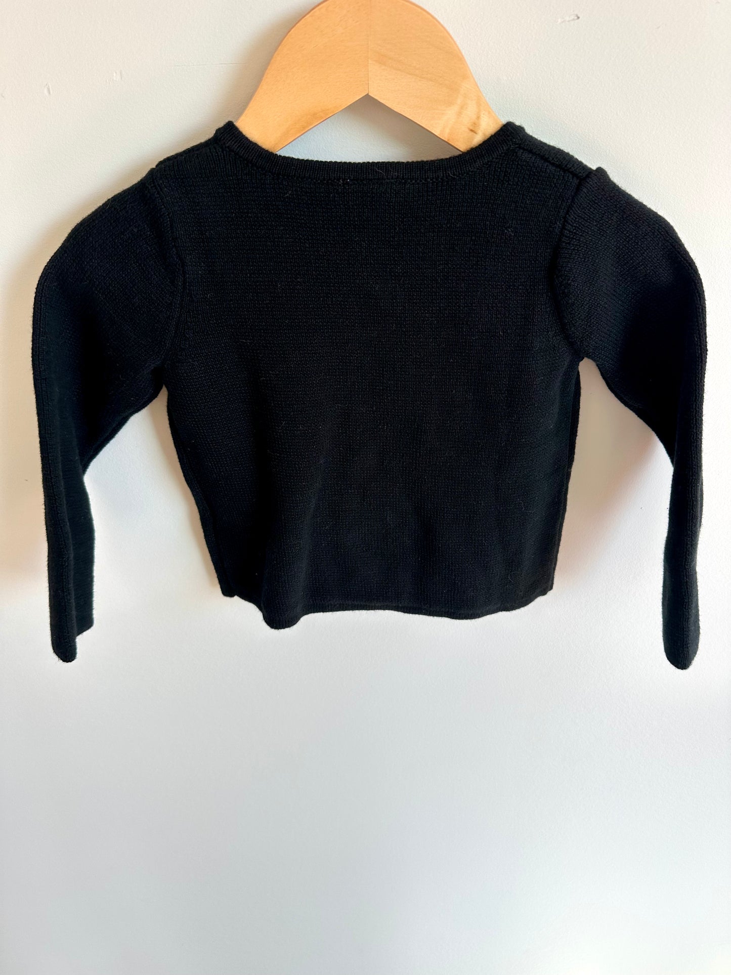 Gap Black Cardigan with Gold Buttons / 12-18m