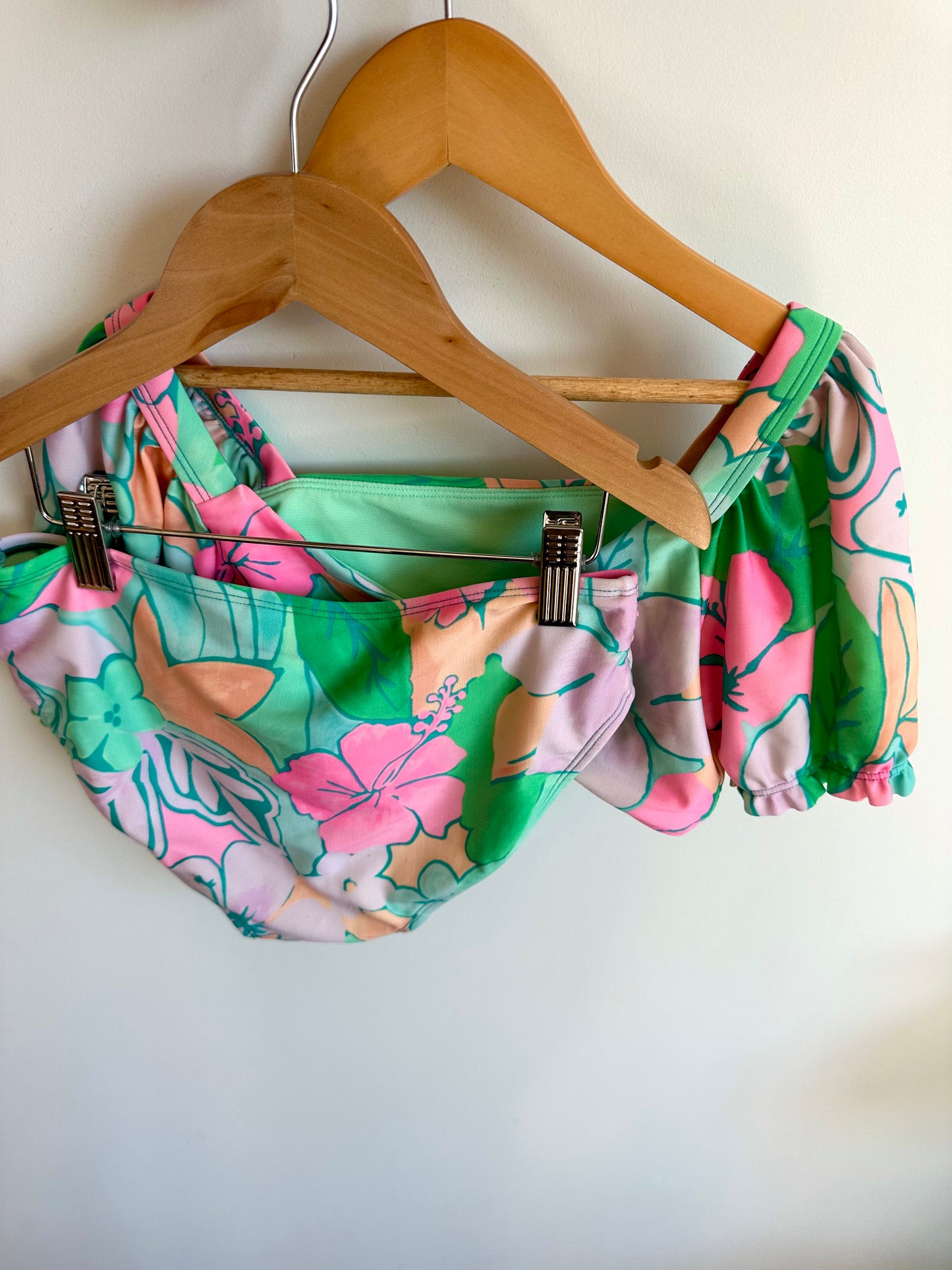 Tropical Two Piece Swimsuit / 10 -12 years