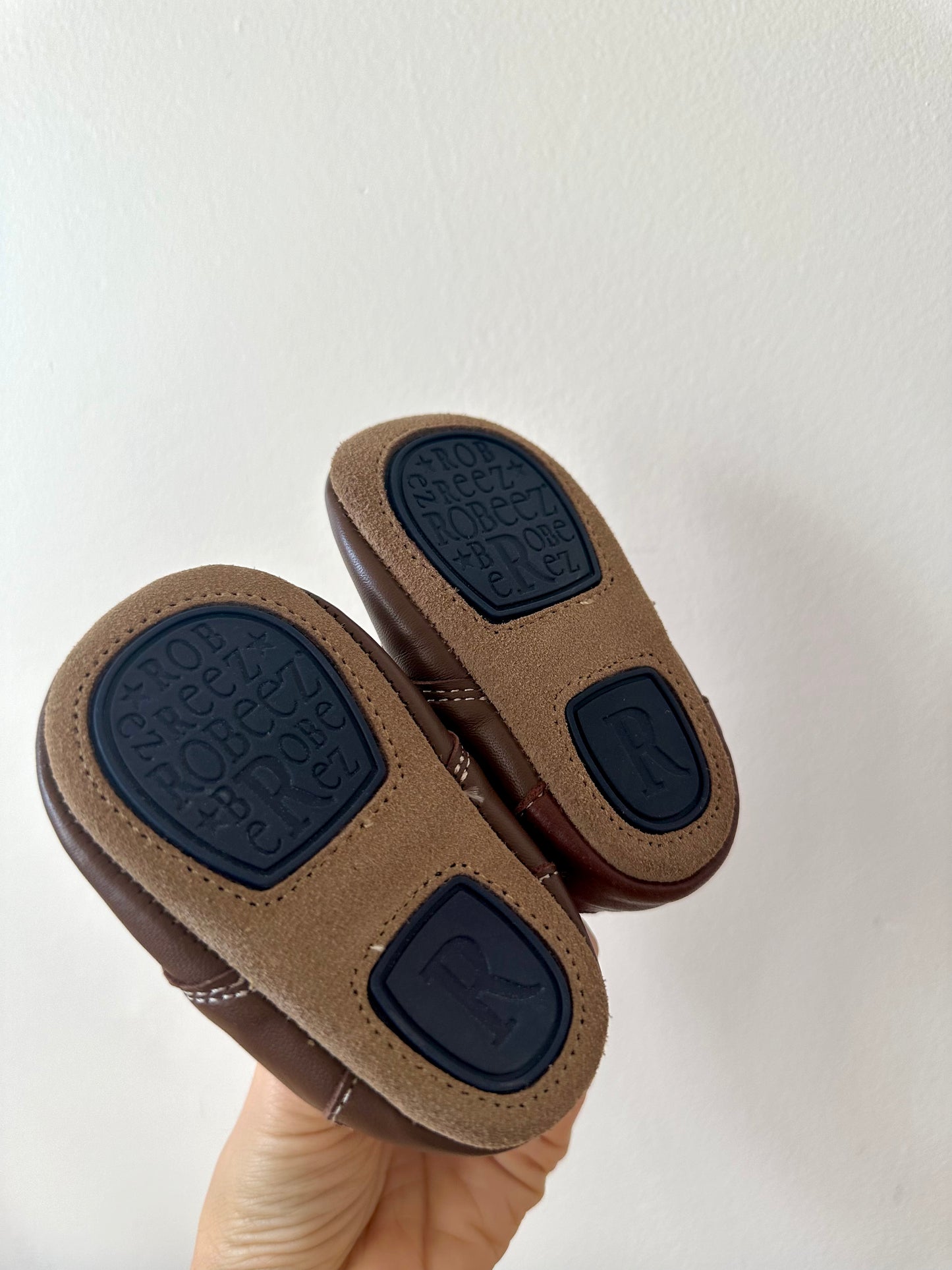 Brown Leather Robeez / 6-9m