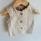 OshKosh Cream Quilted Vest / 12m