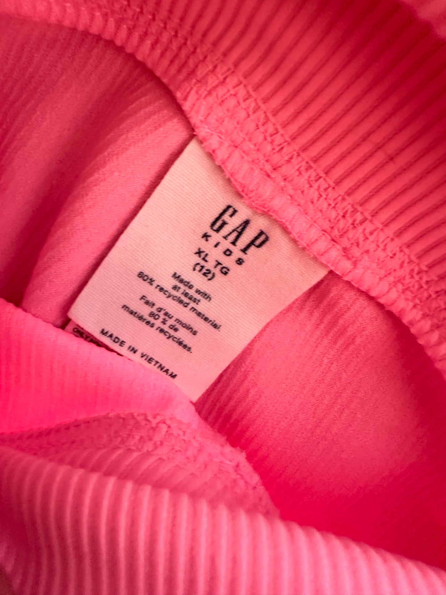 Gap Pink Rib Shorts / (XL) 12 years