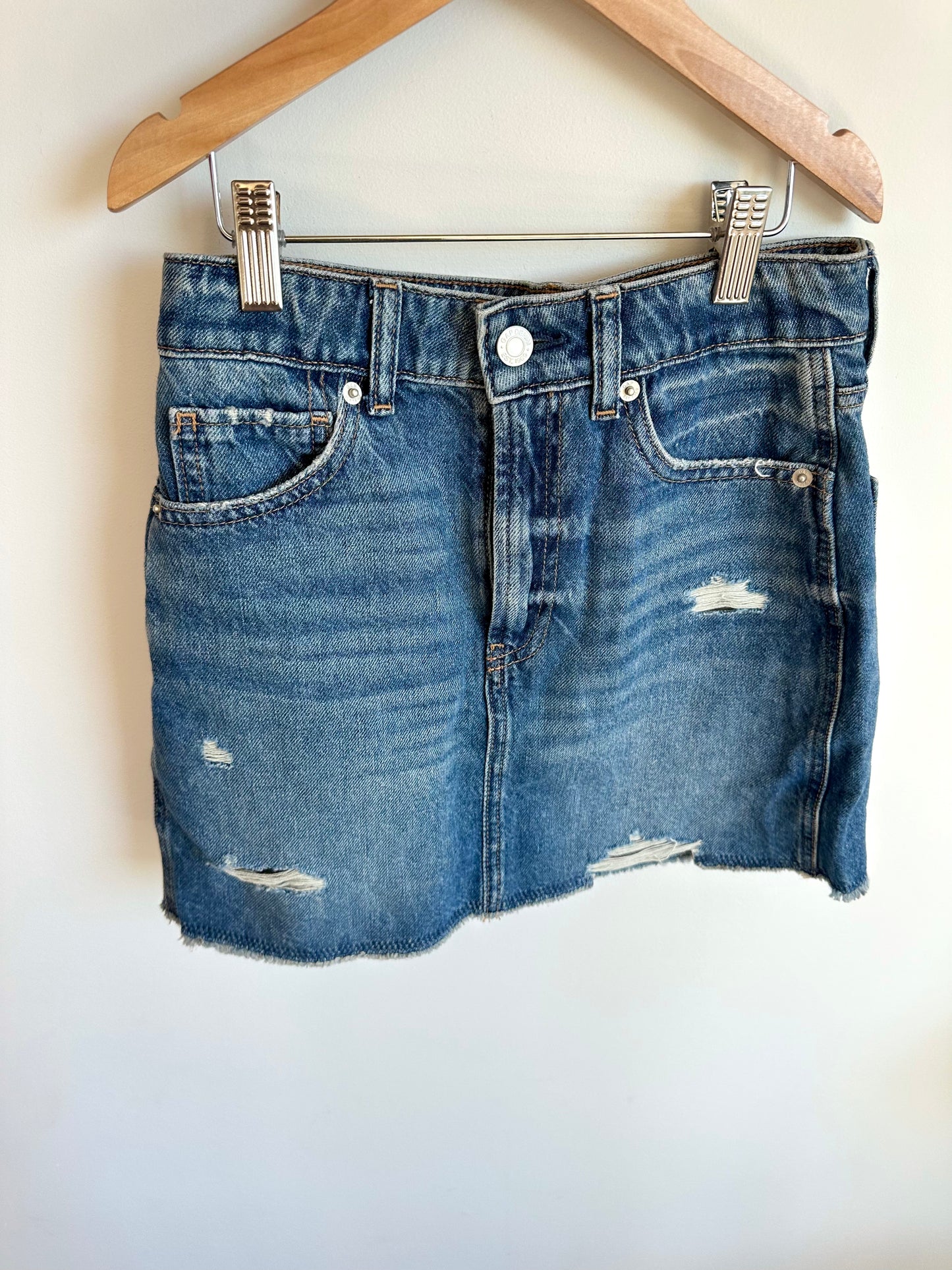 Gap Distressed Denim Skirt / (XL) 12 years