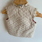 OshKosh Cream Quilted Vest / 12m