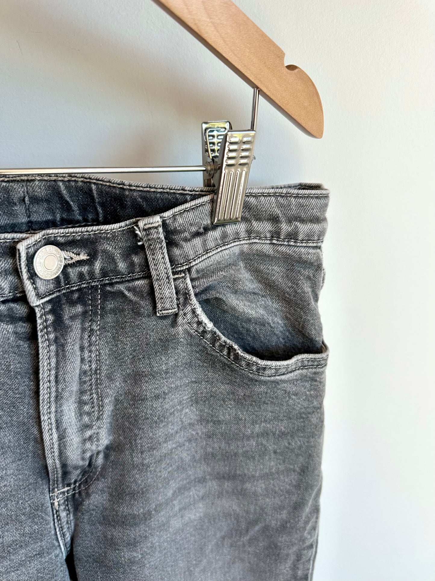H&M Wide Leg Grey Wash Jeans / 11-12 years
