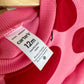 Pink Hearts Sweater Dress with Tulle / 12m