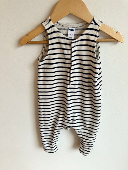 Striped Sleepless Jumpsuit / 6-12m